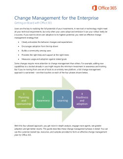 Change Management for the Enterprise - Center