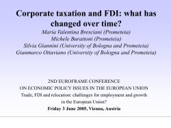 Prometeia - EUROFRAME is