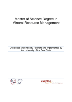 (MRM)? - University of the Free State