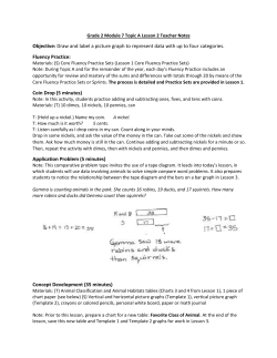 Grade 2 Module 7 Topic A Lesson 2 Teacher Notes Objective: Draw