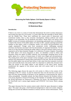 Introduction - Leadership for Change