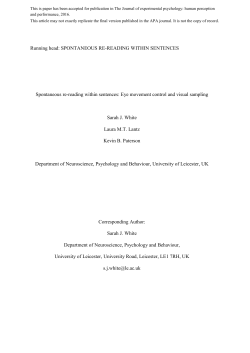Effects of event possibility and likelihood on eye