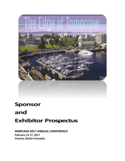 Sponsor and Exhibitor Prospectus