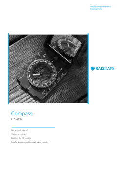 Compass Q2 2016 - Barclays Wealth