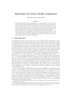 Algorithms for Pareto Stable Assignment