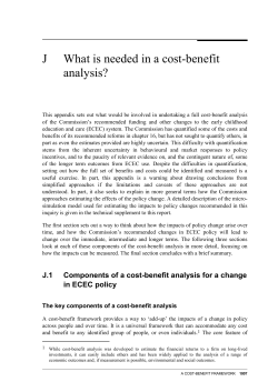 a cost-benefit framework - Productivity Commission