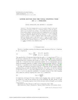 LOWER BOUNDS FOR THE TOTAL STOPPING TIME OF 3x + 1