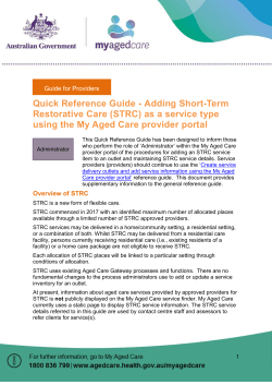 Quick Reference Guide - Adding Short