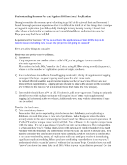 Bidirectional -Consider the reasons