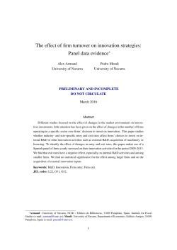 The effect of firm turnover on innovation strategies