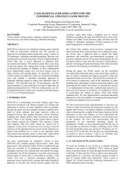 Case-based Player Simulation for the Commercial Strategy Game