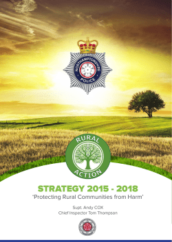 Rural Action Strategy 2015 - 2018
