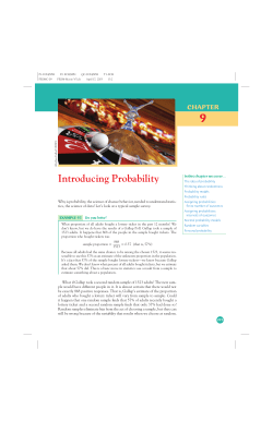 Introducing Probability