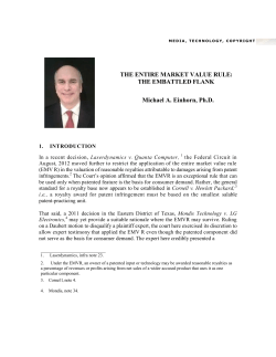 THE ENTIRE MARKET VALUE RULE: THE EMBATTLED FLANK