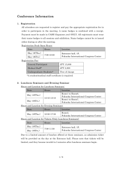 Presentation Guidelines