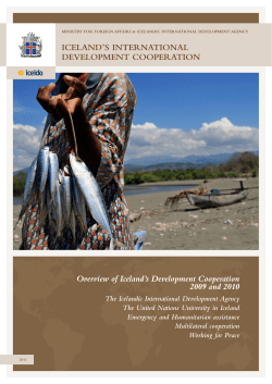 Iceland`s International Development Cooperation