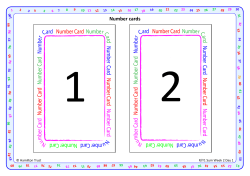 Number Card Number Card Number Card Number
