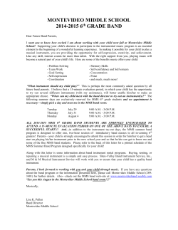 montevideo middle school - Montevideo Band