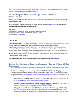 National Fish, Wildlife, and Plants Climate Adaptation Strategy