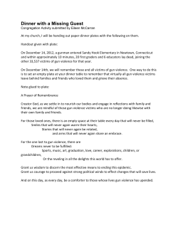 prayer - Gun Violence Prevention Sabbath