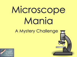 Microscope Mania - WBR Teacher Moodle