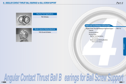 Part 4 4. ANGULAR CONTACT THRUST BALL BEARINGS for BALL