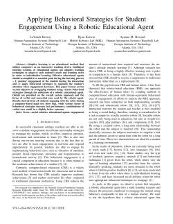 Applying Behavioral Strategies for Student