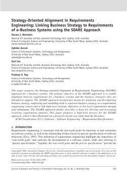Strategy-Oriented Alignment in Requirements Engineering: Linking