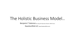 Holistic Business Model: Revenue Transaction Layer