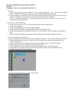 Assignment 10 - University of Iowa Electronic Music Studios