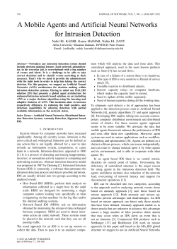 A Mobile Agents and Artificial Neural Networks for Intrusion Detection