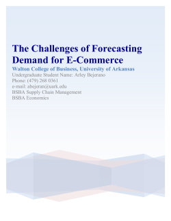 The Challenges of Forecasting Demand for E-Commerce