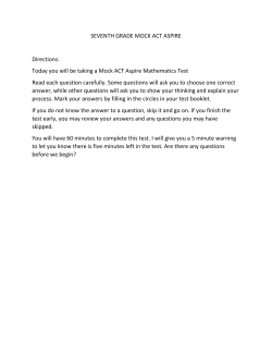 ACT - Mock Test