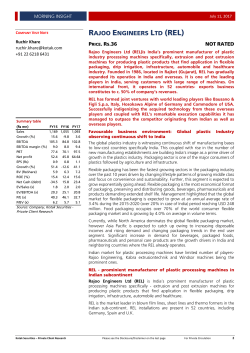 RAJOO ENGINEERS LTD (REL)