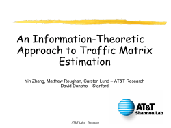 An Information-Theoretic Approach to Traffic Matrix Estimation