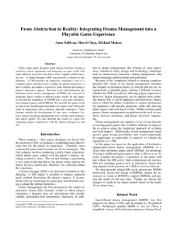 From Abstraction to Reality: Integrating Drama