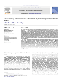 Active learning of inverse models with intrinsically motivated goal