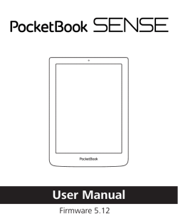 User Manual PocketBook SENSE EN