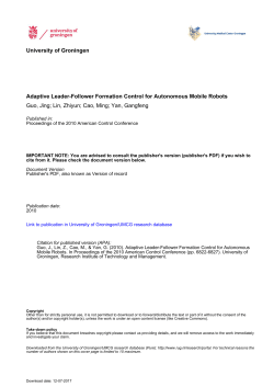 University of Groningen Adaptive Leader