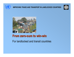 From zero-sum to win-win - UN