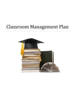 Classroom Management Plan