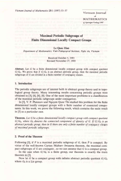 Maximal Periodic Subgroups of Finite Dimensional Locally Compact