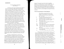 MANIFESTO Ryan Thomson I attended a minor