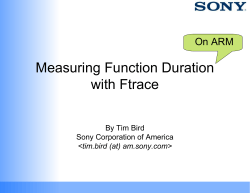 Measuring Function Duration with Ftrace
