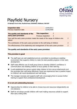 Playfield Nursery