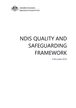 What`s needed to ensure safe and quality supports for NDIS