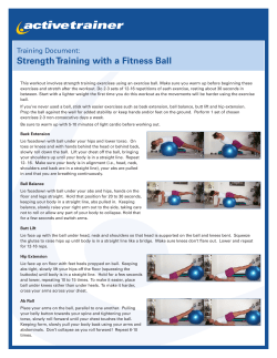 Strength Training with a Fitness Ball