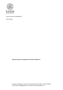 EndNote - Lunds universitet