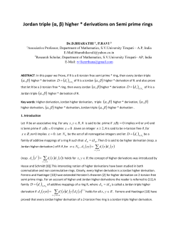 Jordan triple (&alpha;, &beta;) higher * derivations on Semi prime rings