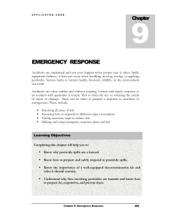 Emergency Response - Municipal Affairs and Environment